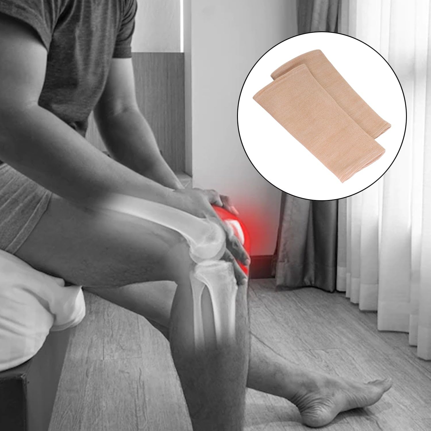 Wowli Knee Cap Support for Joint Pain Relief and Injury Recovery with Hot & Cold Treatment 1