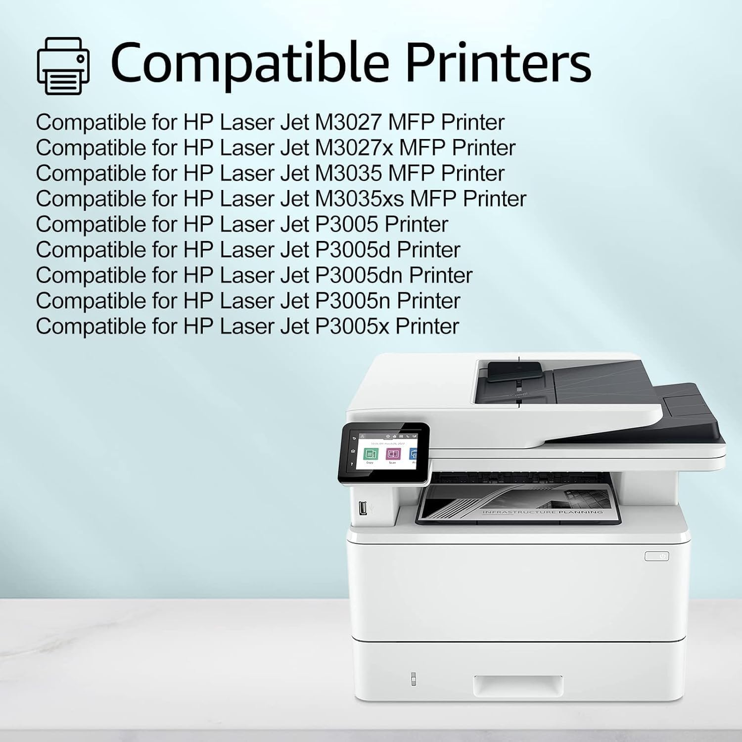 Renewable Toner 51A Compatible MICR Toner Cartridge Replacement for HP Q7551A Laser Printers P3005 M3027 M3035