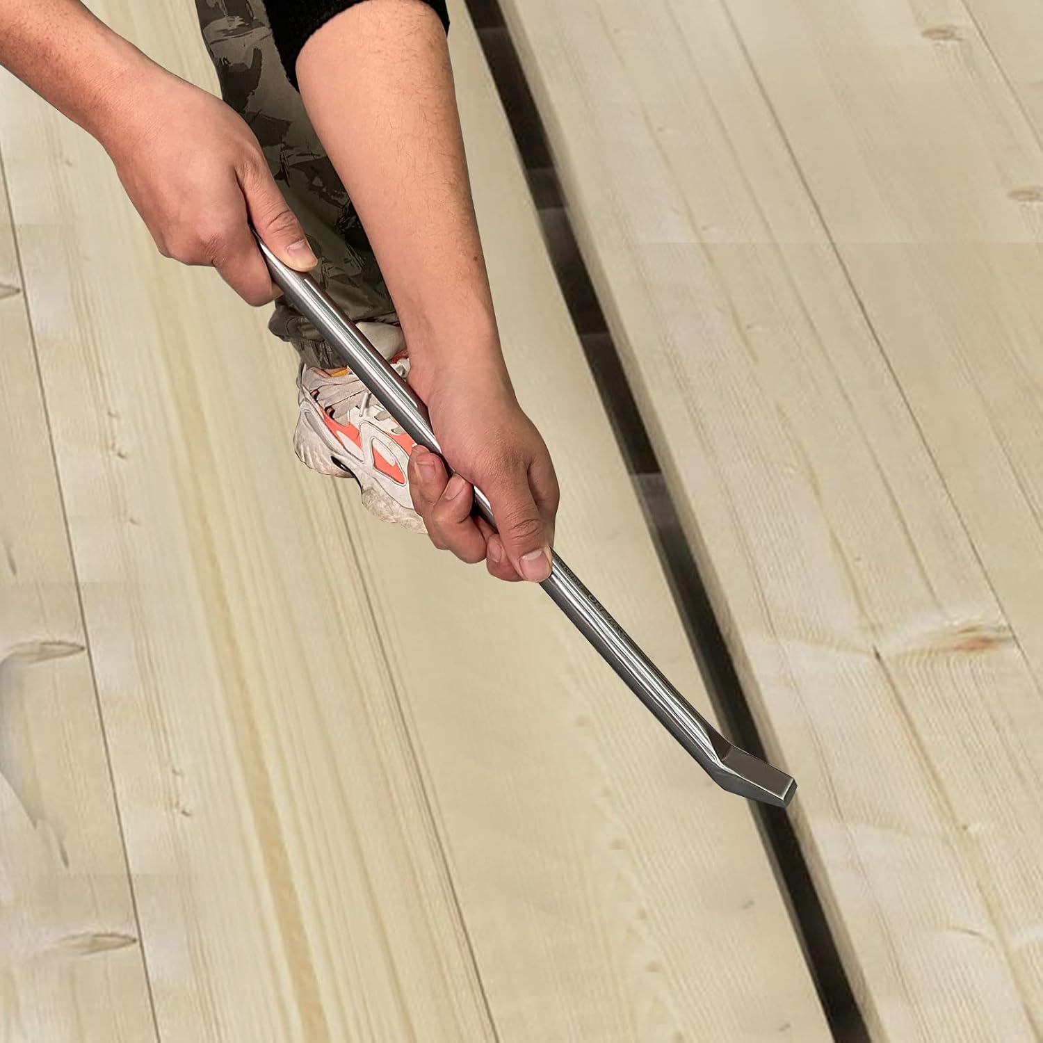 WEDO Pry Bar Stainless Steel,Pinch Bar, Pinch Point,Connecting Bar,Line-Up Pry Bar,Anti-Corrosion, High Strength, Polished,length 20"