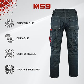 新品【THINGS THAT MATTER】WORK PANTS Amazon.com: MS9 Men's Cargo Combat Active Casual Tactical