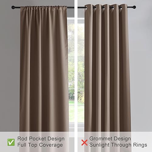 Miniatura 4 de PONY DANCE - Cortinas de cocina, cortinas opacas con bolsillo para cortinero, decoración del hogar, cenefas pequeñas para cocina, 42 pulgadas de