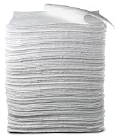 Vista 4 de 3M Pad absorbente de Petróleo T-151, absorbentes 19" longitud x 17" ancho, 43.5 galones capacidad de absorción (caja de 200), Blanco, 100