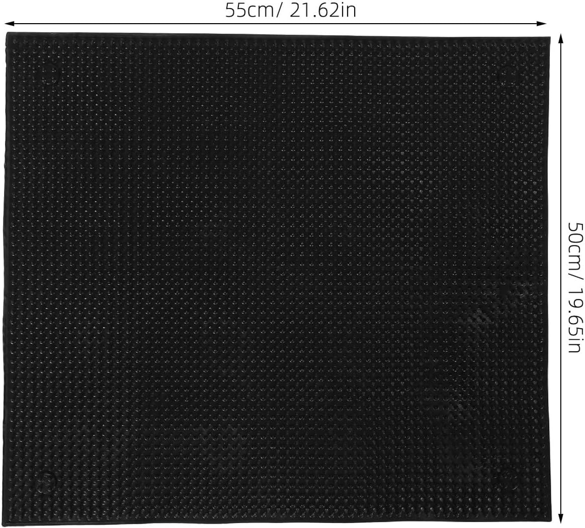 Veemoon Cattle Itch Relief Brush and Scratch Pad for Farm Ranch Use, 50x55cm Silicone Livestock Scratcher for Cow and Horse Grooming