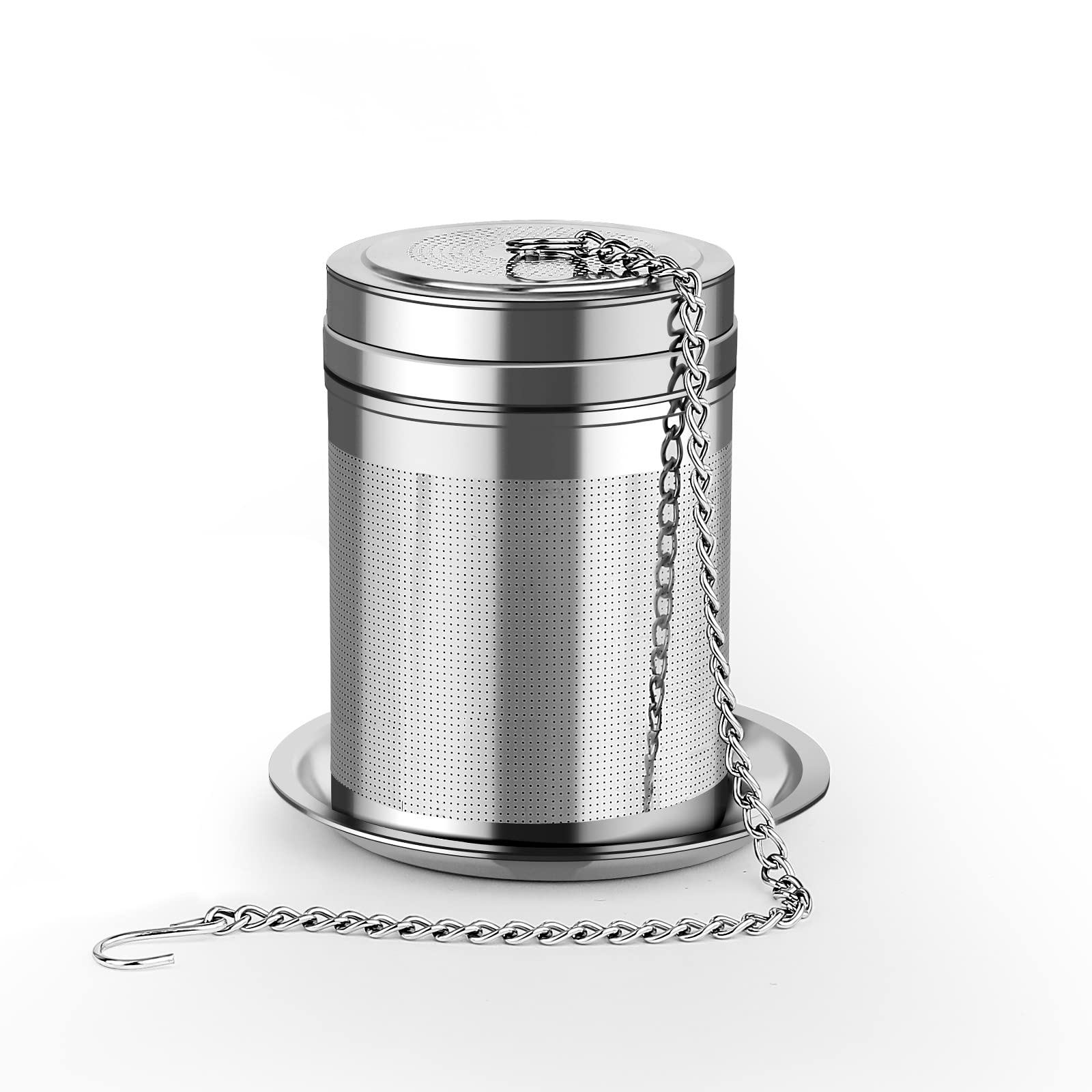 Set Di 2 Infusori Per Tè Sferici In Acciaio Inox 304 - Con Manico Telescopico, Fori Fini, Per Tè Sfuso, Erbe E Spezie