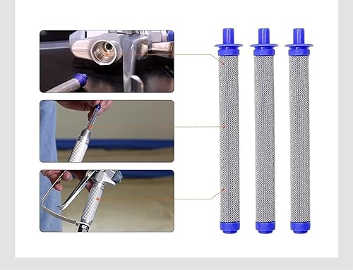 Miniatura 5 de Paquete de 10 filtros de pistola pulverizadora sin aire 288749 de malla 60 compatibles para pistolas de pulverización de filtro modelos SG10, SG20,