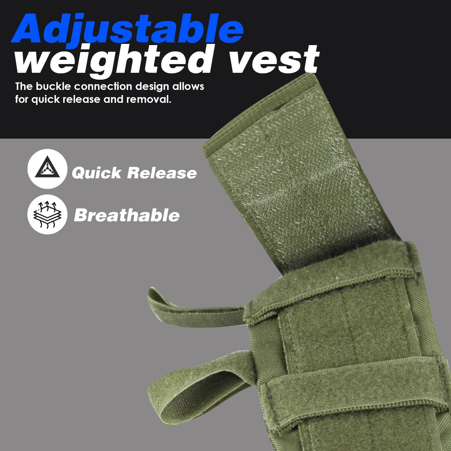 Miramrax Weighted Vest for Men and Women Weight Vests Adjustable Strength and Endurance Training Fitness Tactical Running