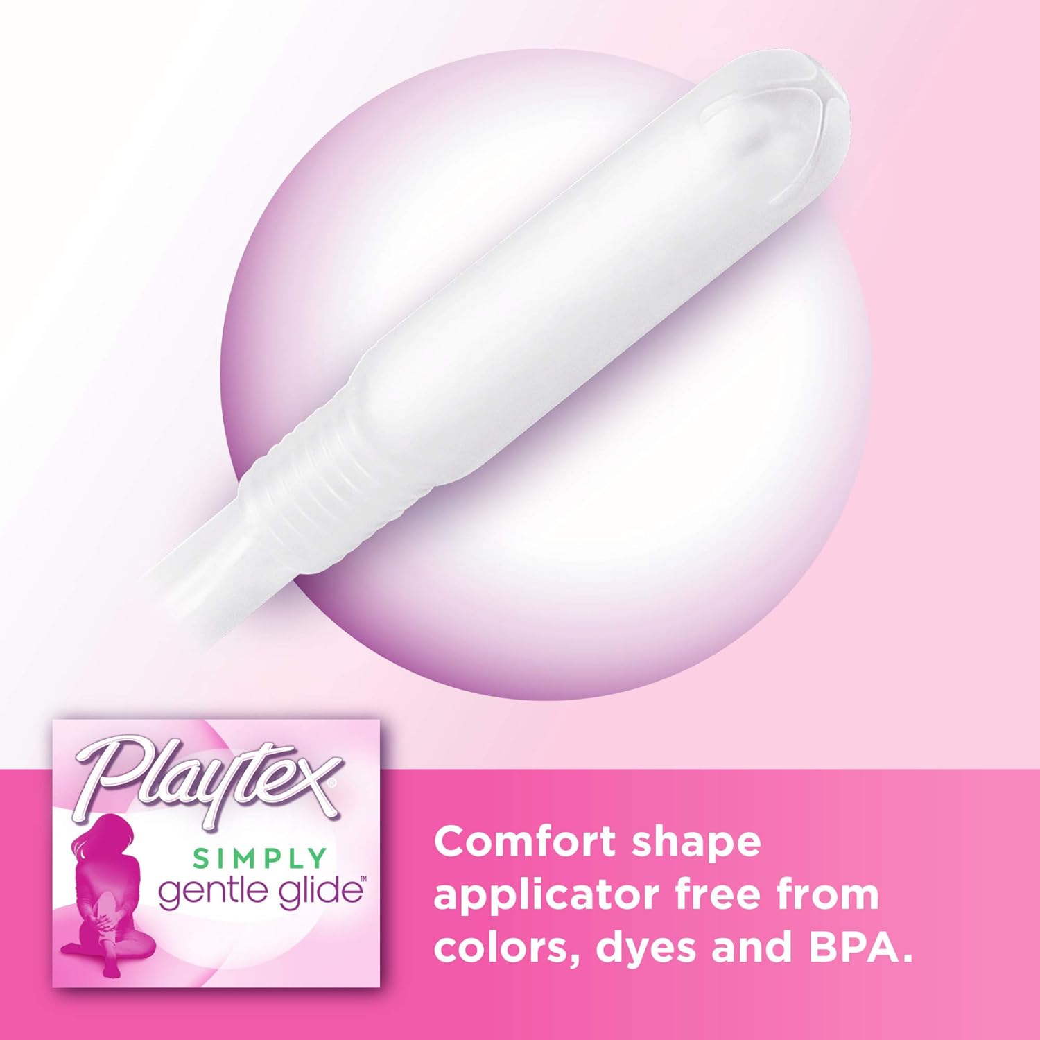Playtex Gentle Glide Tampons with Unscented Super Absorbency, 36 Count