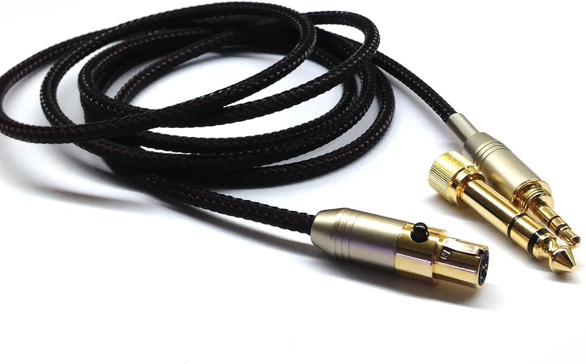 NewFantasia Replacement Audio Upgrade Cable Compatible with AKG K240, K240S, K240MK II, Q701, K702, K141, K171, K181, K271s, K271 MKII, Pioneer HDJ-2000 Headphones 1.5meters/4.9feet