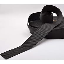 Trimz Polypropylene Webbing, Black   50mm Wide x 10Mtr Reel   Heavy Duty Strapping for Bags and Crafts