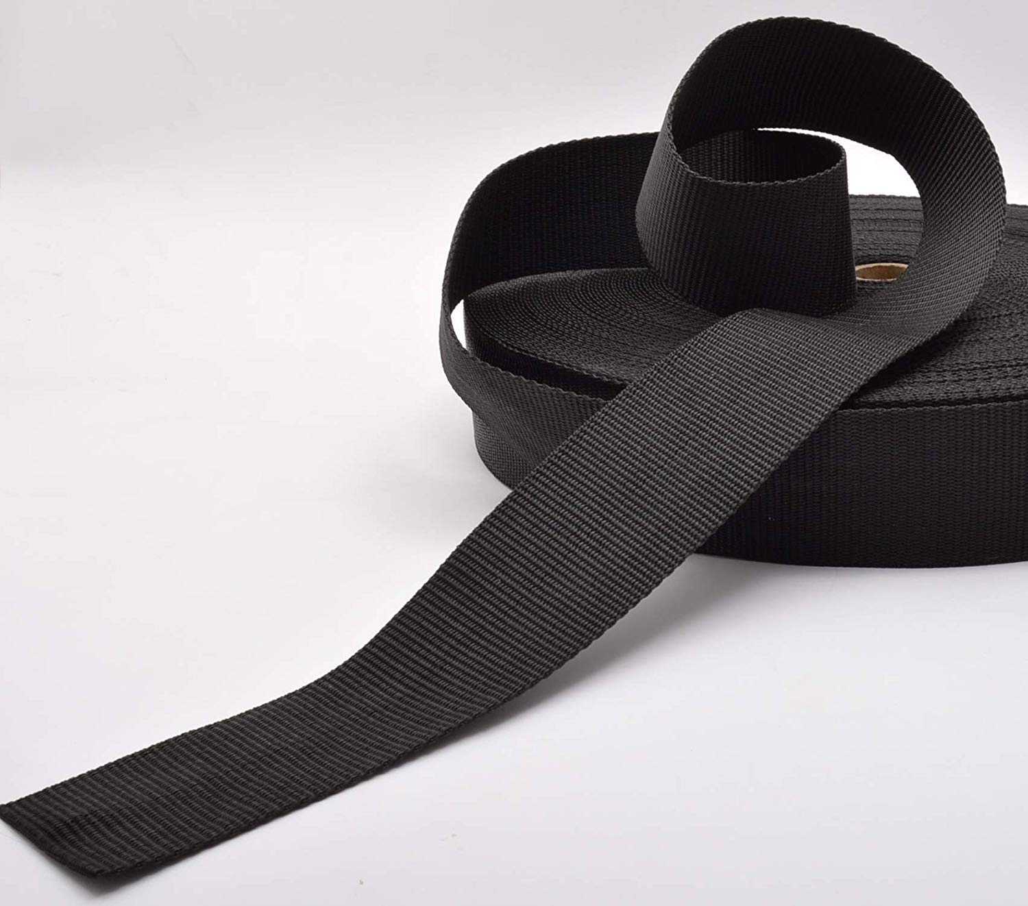 Trimz Polypropylene Webbing, Black – 50mm Wide x 5Mtr Reel – Heavy Duty Strapping for Bags and Crafts