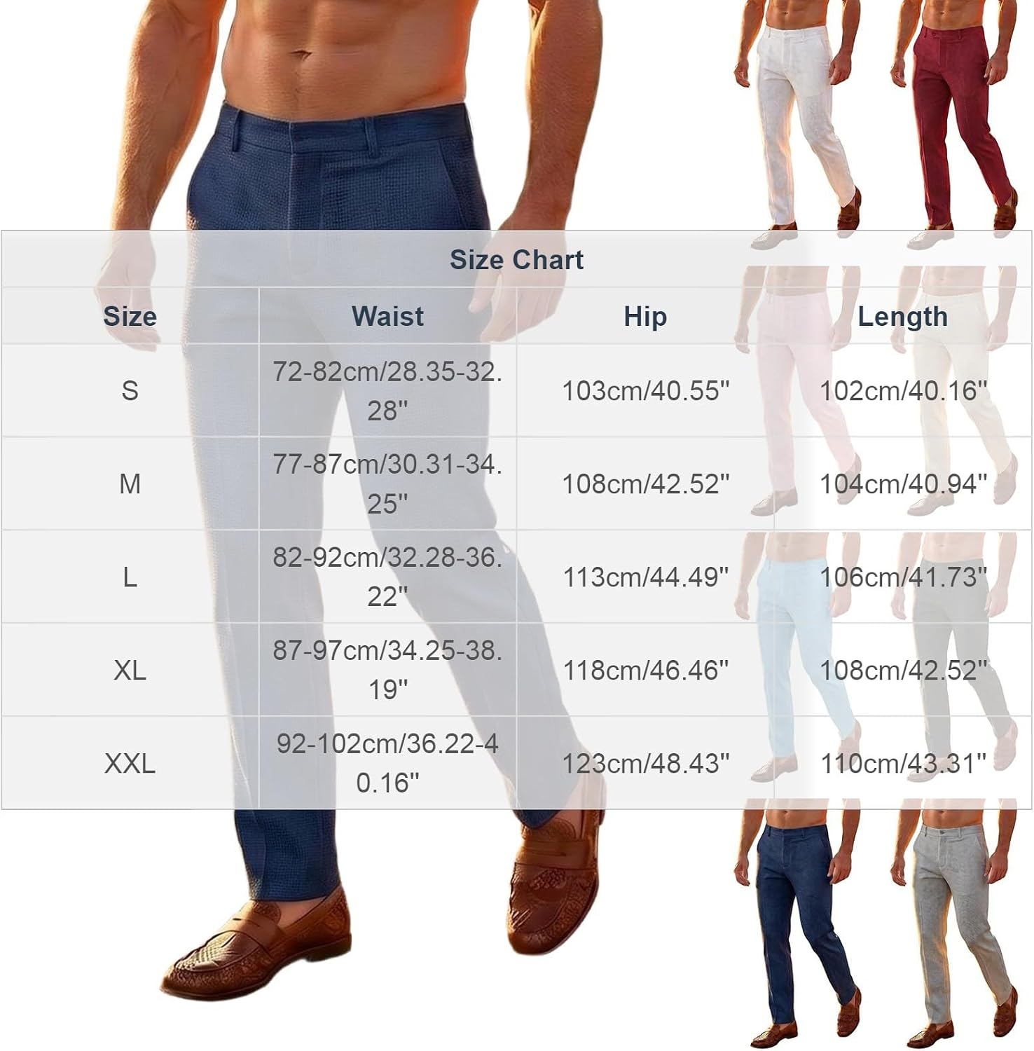 Mens Breathable Dress Pants,Plaid Solid Casual Slim Fit Trousers | Solid,Dressy,Comfortable,Office,Daily Work,Golf,Business Meetings,Fashion Events,Summer Party,Wedding,2026 Classic Chinos