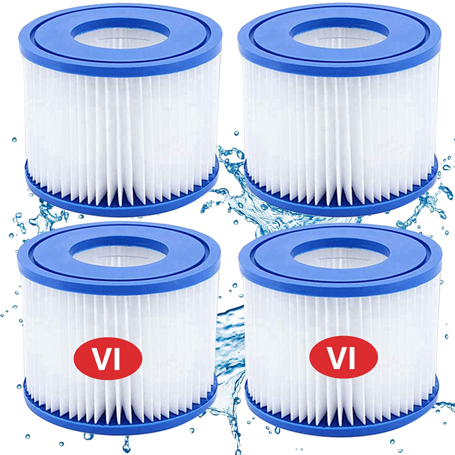 Buy ITidyHome 4 Pack Pool Filter Replacement Cartridge Type VI, for Lay