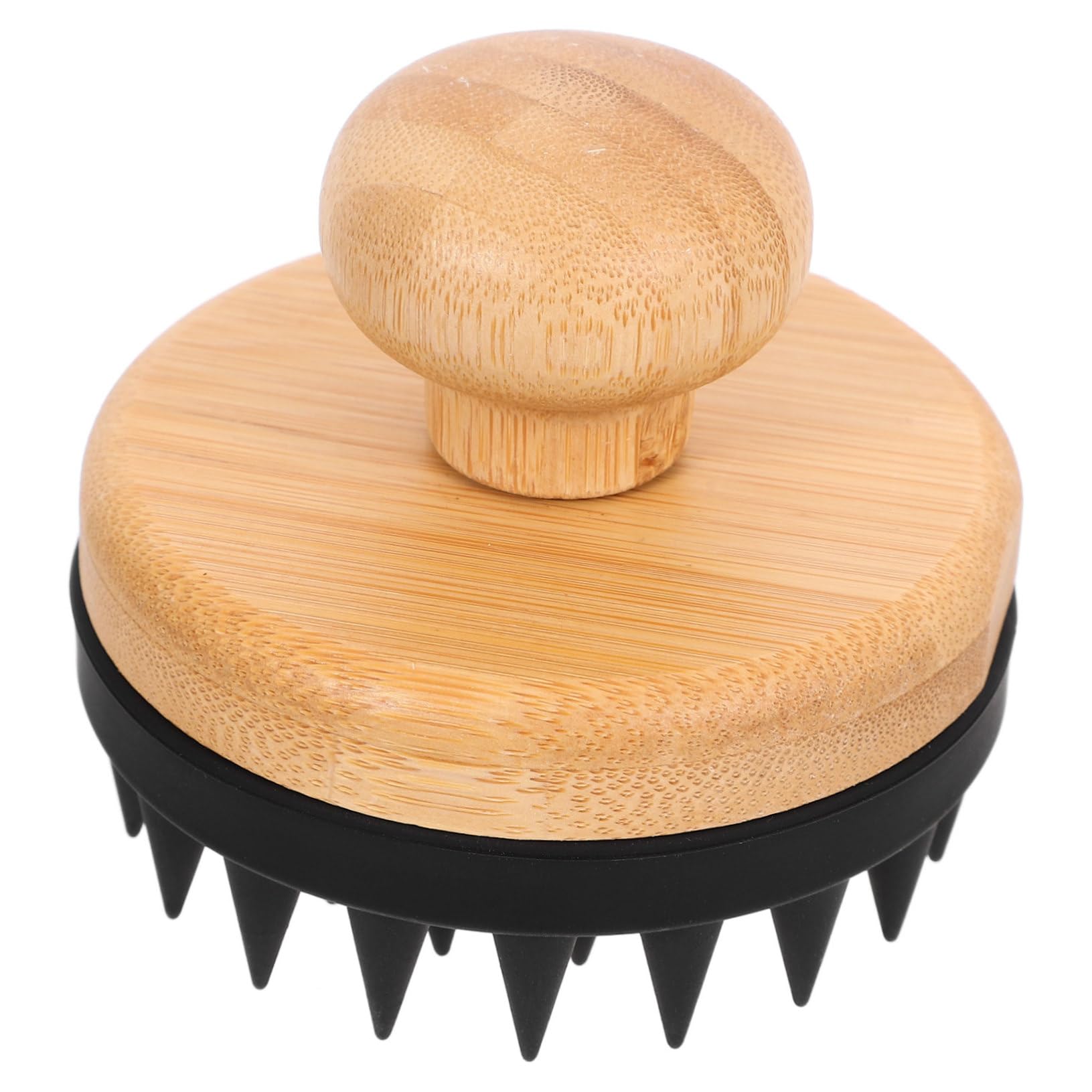 FRCOLOR 4 Stück Shampoo-Bürste Haarwaschbürste Haarbürste Bambus Shampoo Bürste Massagegürtel Haarshampoo Shampoobürste und Kopfhautpeeling shampoo kopfhautmassagegerät ， Black