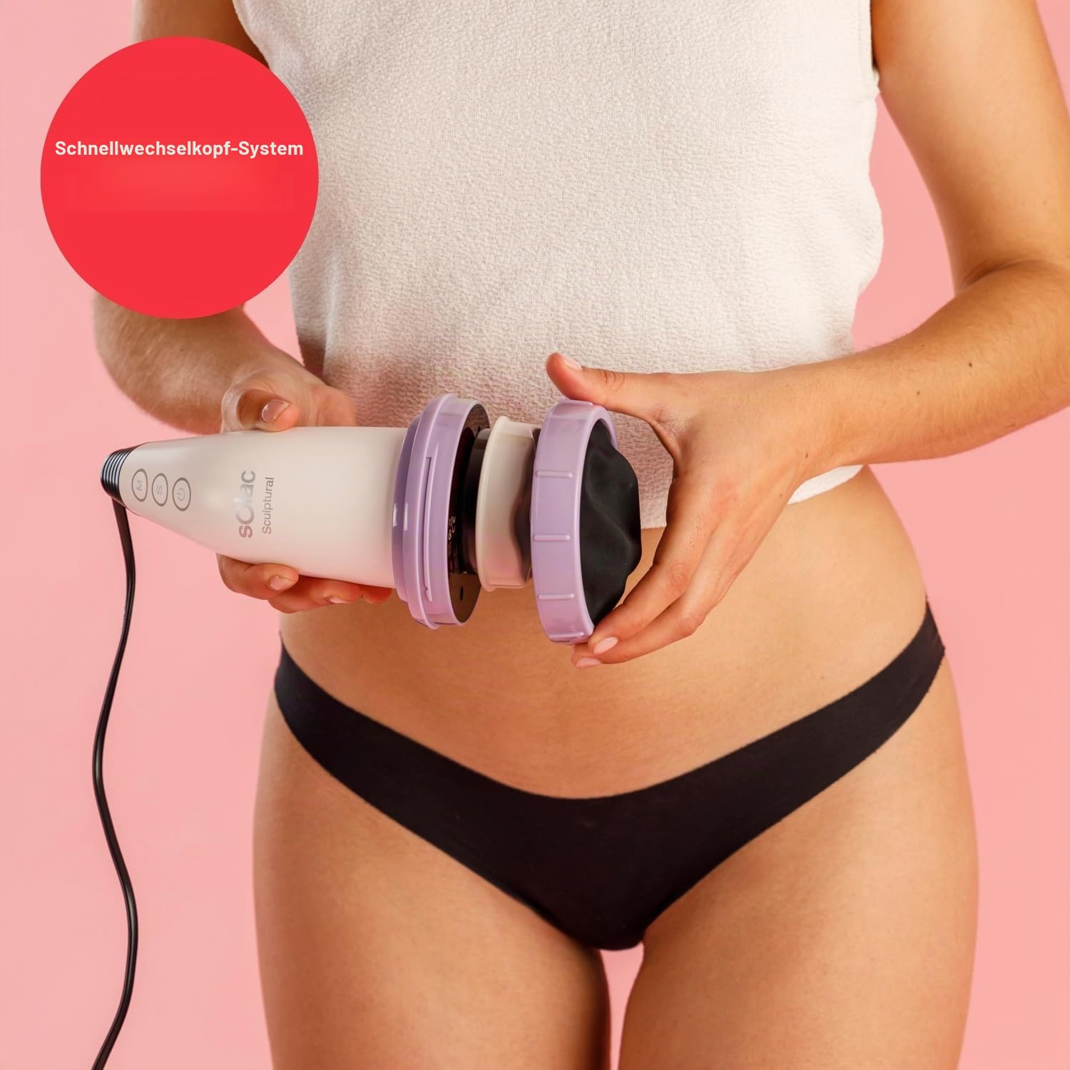 Solac - Anti-Cellulite-Massagegerät, Wärme, 6 Aufsätze