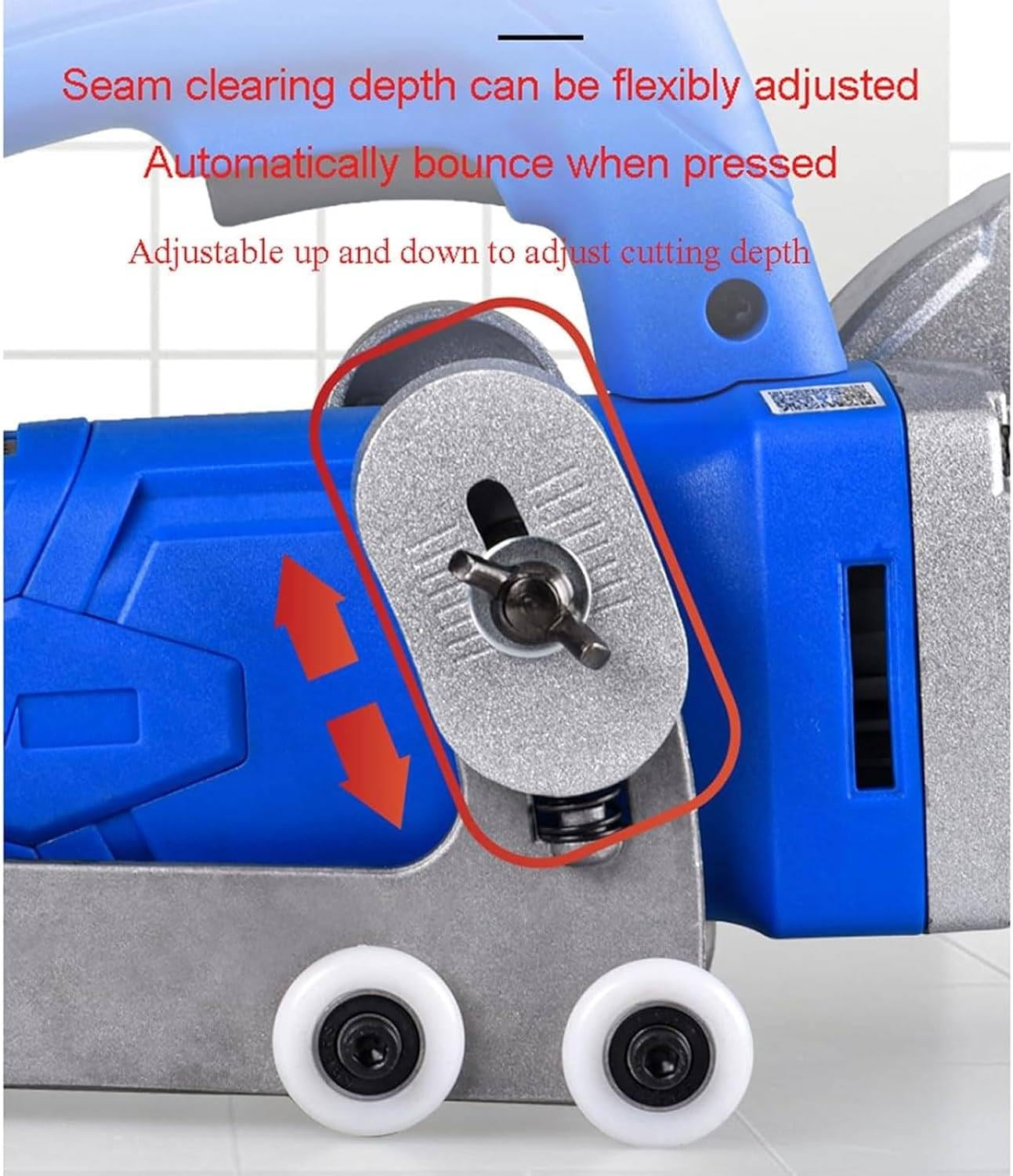 Outil de retrait de joint électrique 1200 W 9000 tr/min, machine professionnelle pour enlever les joints de carrelage avec lame diamant pour nettoyer les joints entre les carreaux