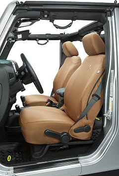 Bestop 2928304 Tan Front Seat Covers for 2013-2018 Wrangler JK 2DR/4DR