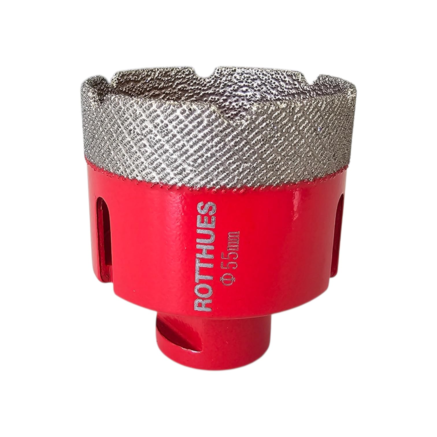 Matrix Diamant-Bohrkrone Hohlbohrer Ø55 mm M14 Segmenthöhe 15 mm für Fliesen Porzellan Keramik Marmor Granit