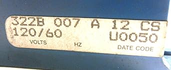 ATC 322B-007-A-12CS Timer, 322B Series, 60 Second Range, 120 VAC, 60 HZ, ON-DELAY (Reset ON Power Interrupt), Switch Differential 2.5-5% of DIAL Range, Clutch