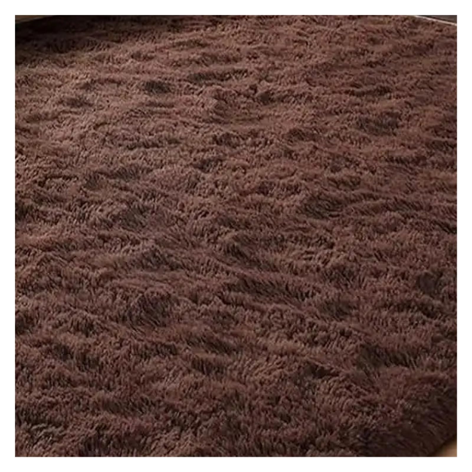 Hearth Rugs for Fireplaces Solid Colour Rug Soft, Warm And Non-Slip Living Room Sofa Mat Bedside For Bedroom Home Furnishing(Brown,80x160cm 31x63inch)