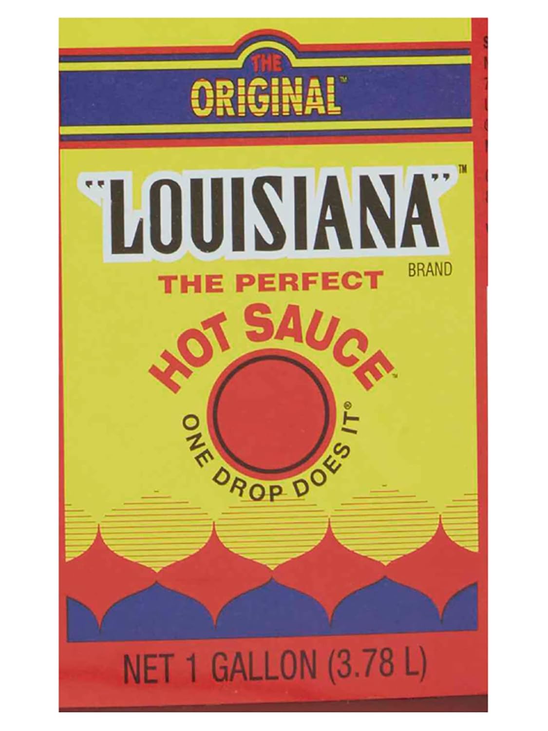 Louisiana Brand Hot Sauce, Original Hot Sauce, Made from Aged Hot Peppers & Vinegar, Adds Flavor to Any Meal 1 Gallon (Pack of 2)