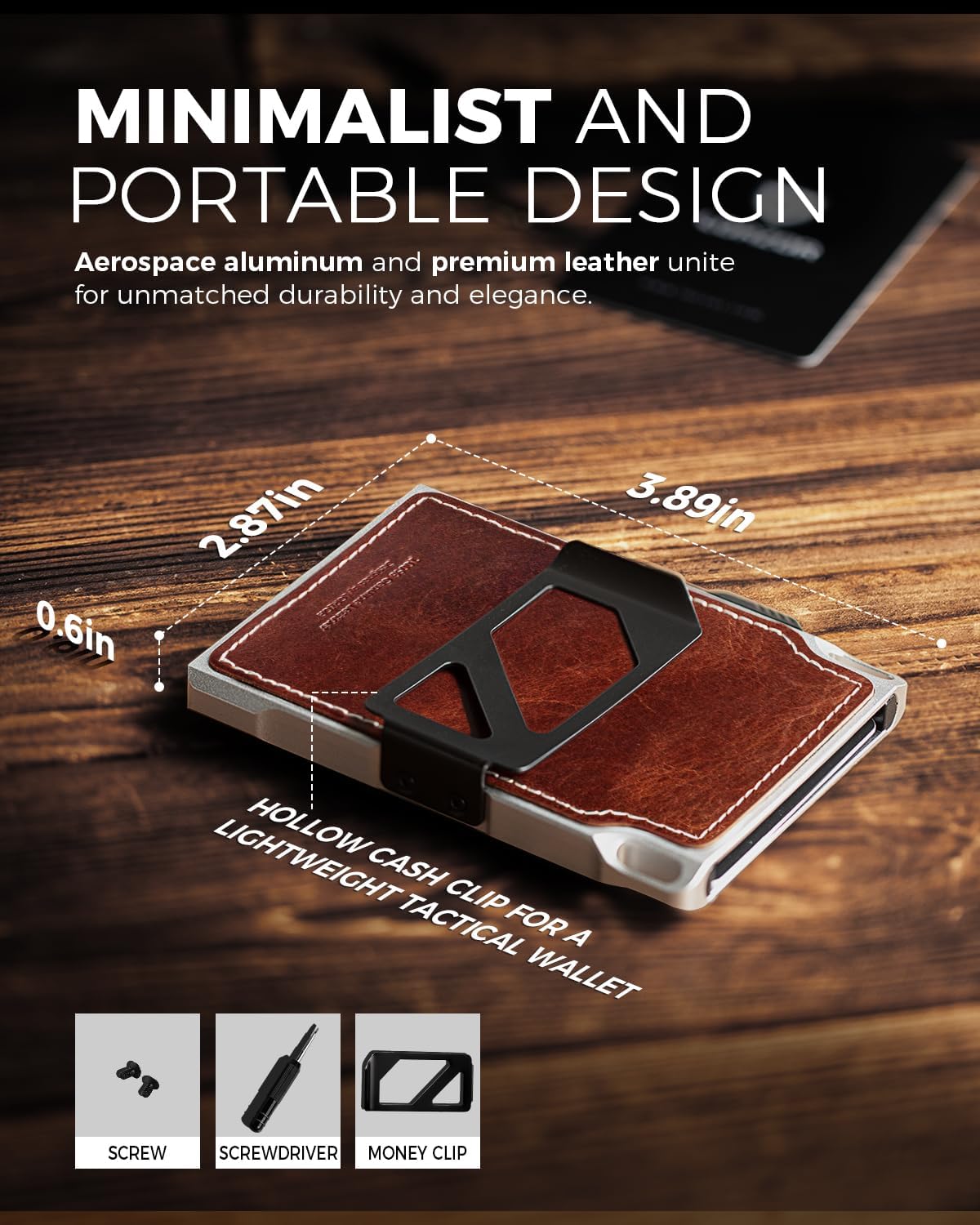 LORZOR Slim Tactical Wallet for Men- Minimalist Full Grain Leather Wallet for 10 Cards, RFID Blocking Aluminum Cardholder, Smart Pop Up Card Case, Front Pocket, Money Clip, Gift for Women Men - Image 7