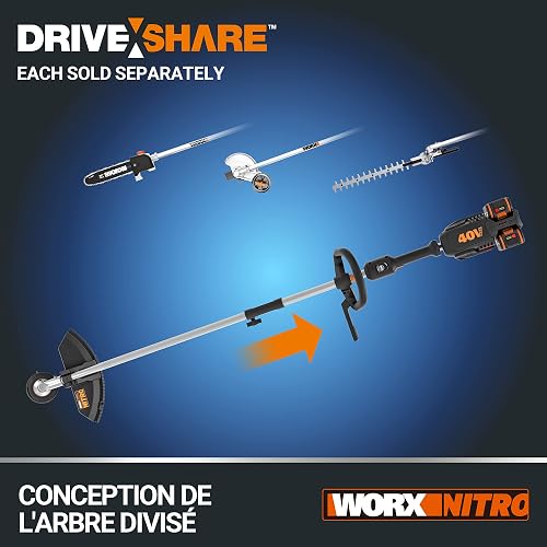 WORX Débroussailleuse Brushless sans Fil 40V WG186E.92 - 4