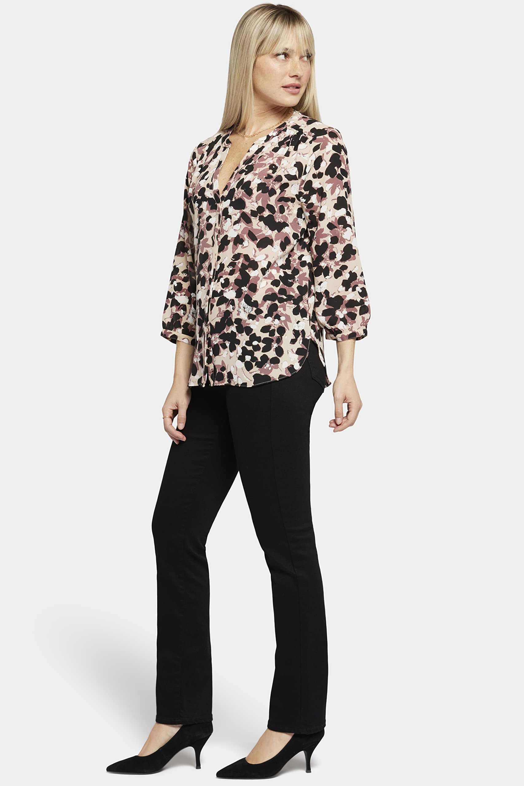 NYDJ Blusa con Ribete Blusas Mujer (Pack de 1)
