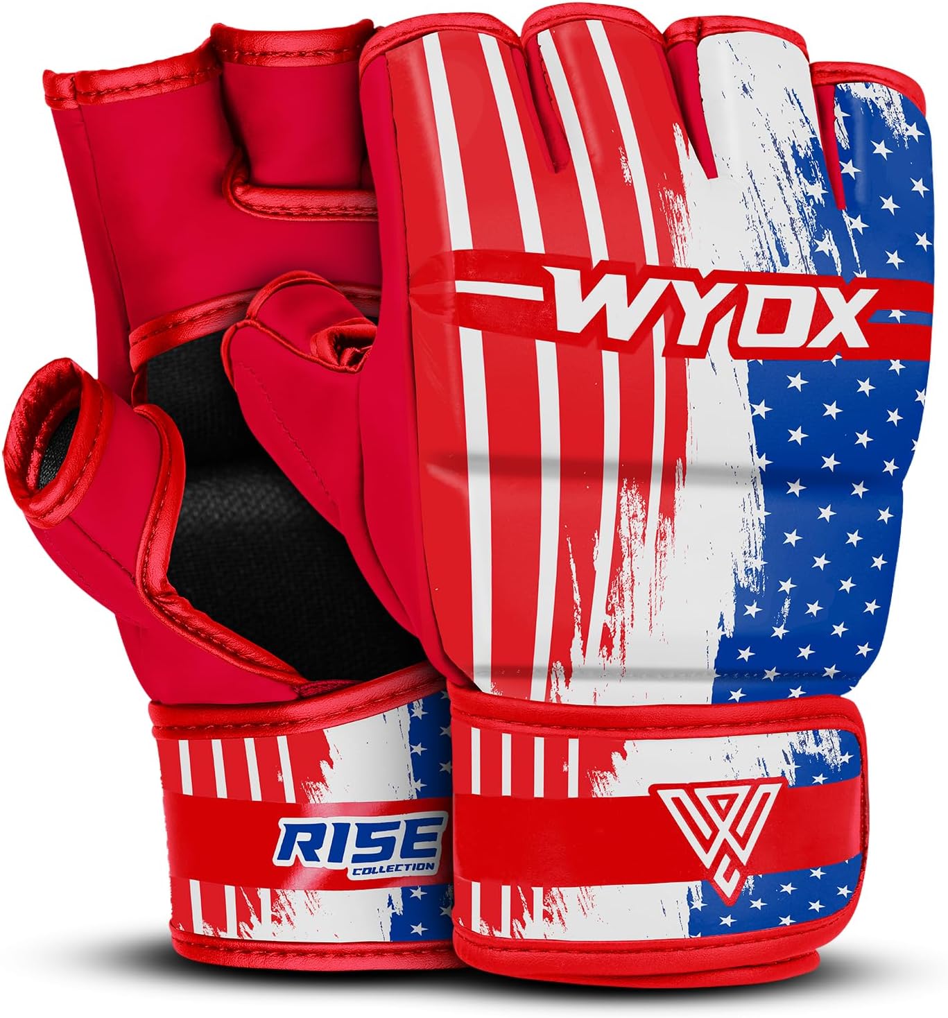 WYOX Boxing & MMA Training Bundle – Curved Focus Pads, Kids Boxing Gloves (4oz-8oz), and Adult Grappling & Sparring Fingerless Gloves – Punching, Kickboxing, Muay Thai, MMA Training Set