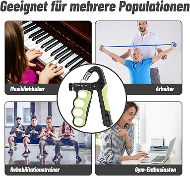 Handtrainer Unterarmtrainer - Griffkraft Trainer mit Elektronische Zählfunktion Einstellbarer Widerstand 5-150kg Grip Strength Trainer für Den Muskelaufbau Finger Griffstärker