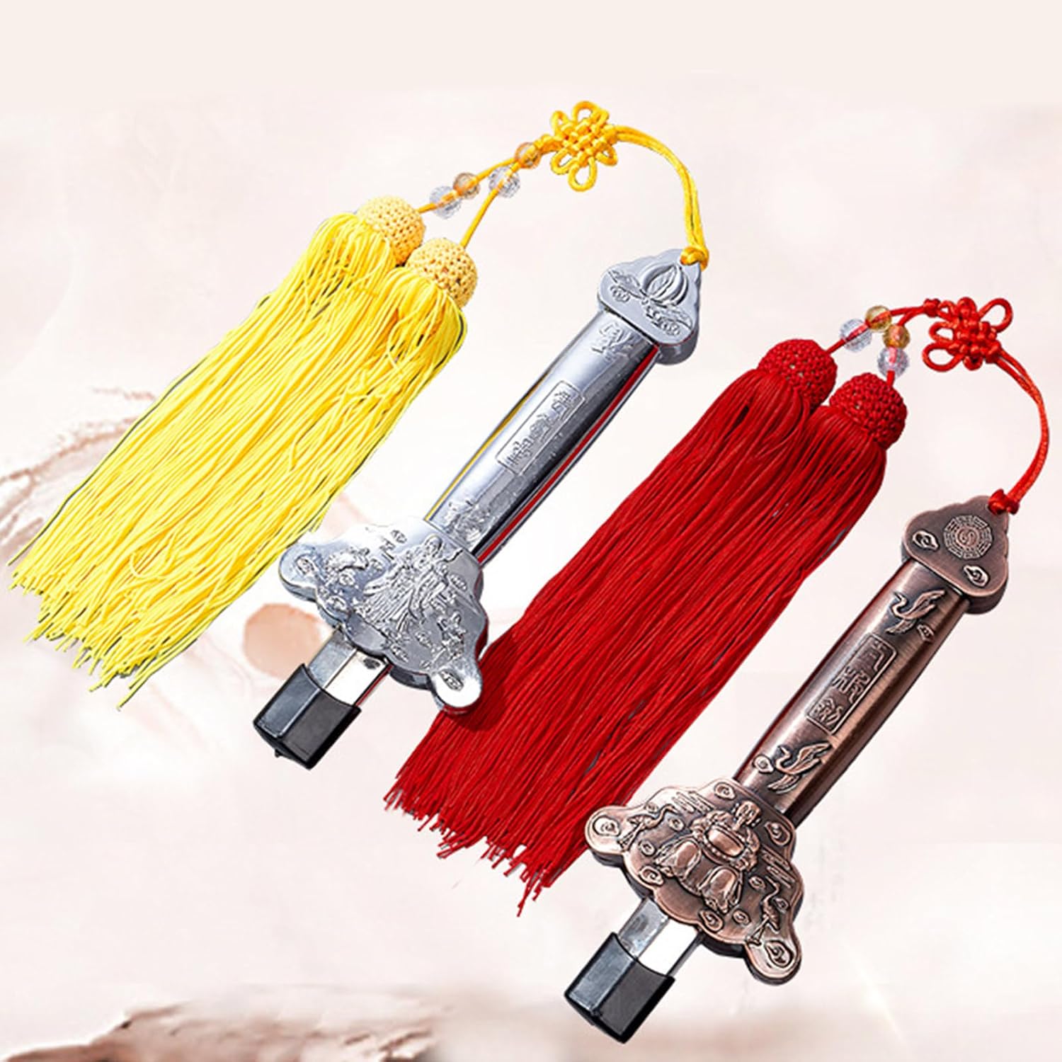 Elegant Ice Silk Taiji Swords Tassels Chinese Knot Decoration for Martial Arts and Drama Performances Kung Fu Accessory