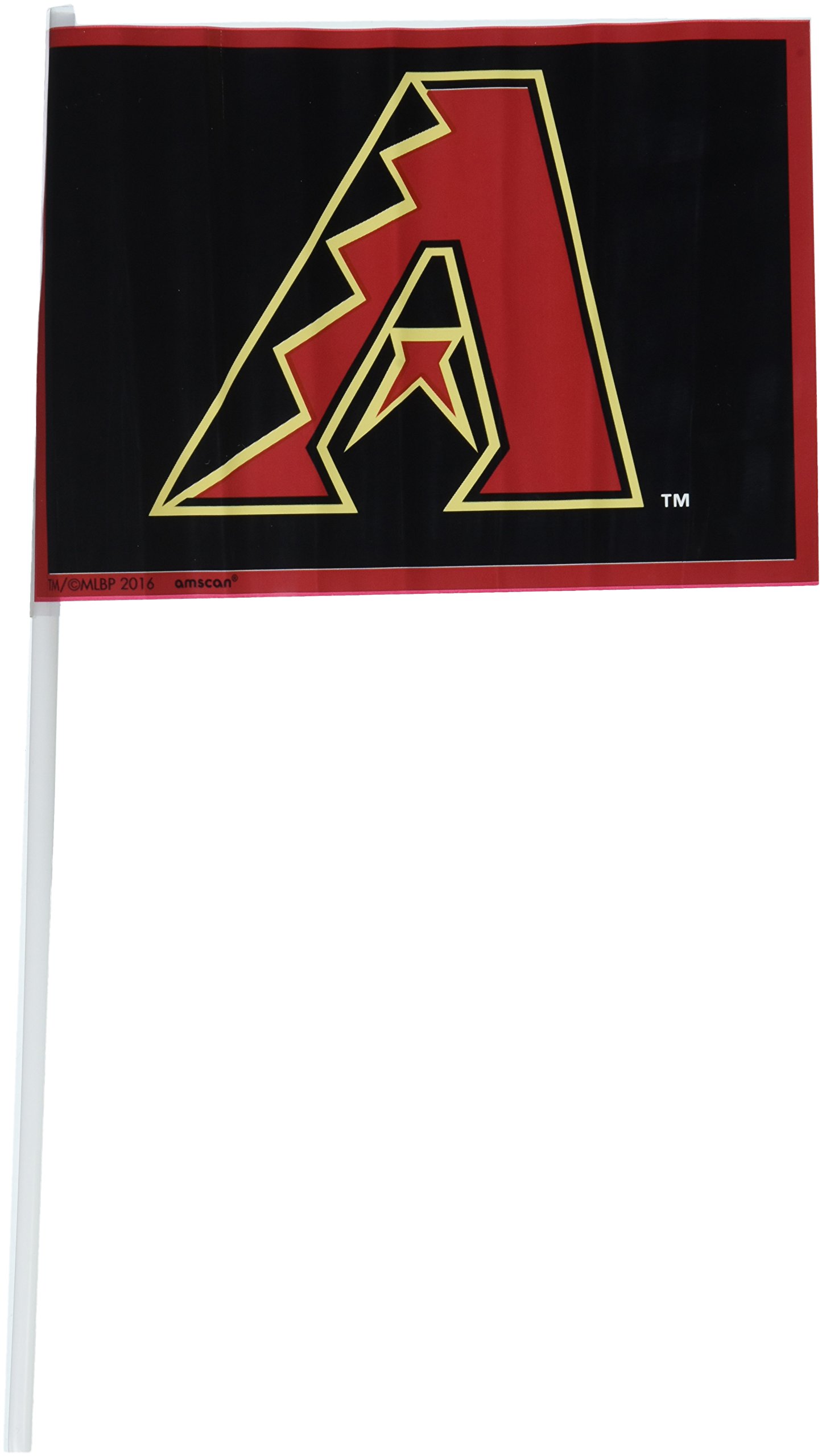 amscanAmscan 399351 Arizona Diamondbacks Collection Plastic Flags, 12 pcs, Party Decoration