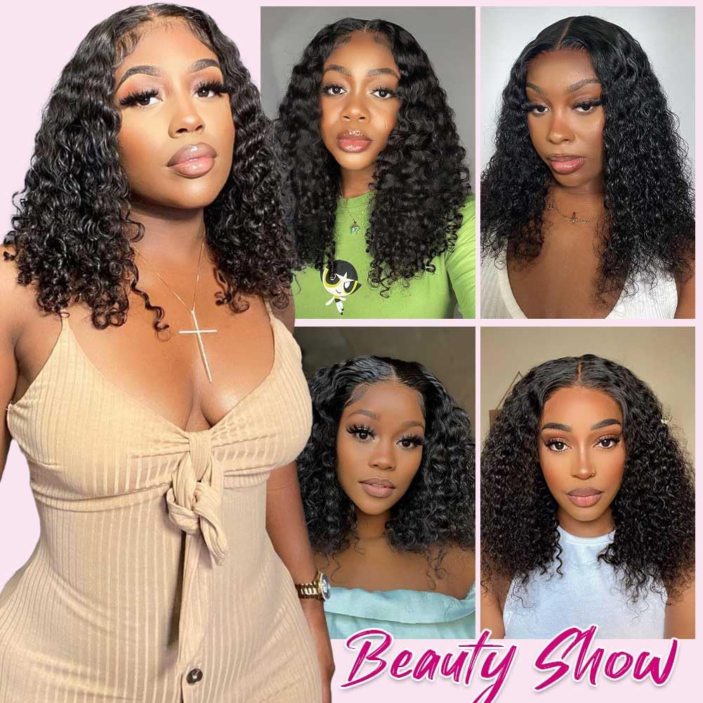 5x5 HD Lace Deep Wave Closure 100% Brazilian Virgin Human Hair Pre Plucked 12A