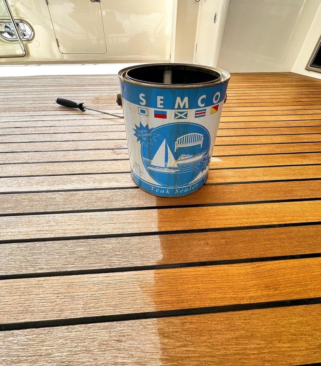 Semco OAXSealerSemco - Sellador de madera de teca (acabado natural, 3,78l)