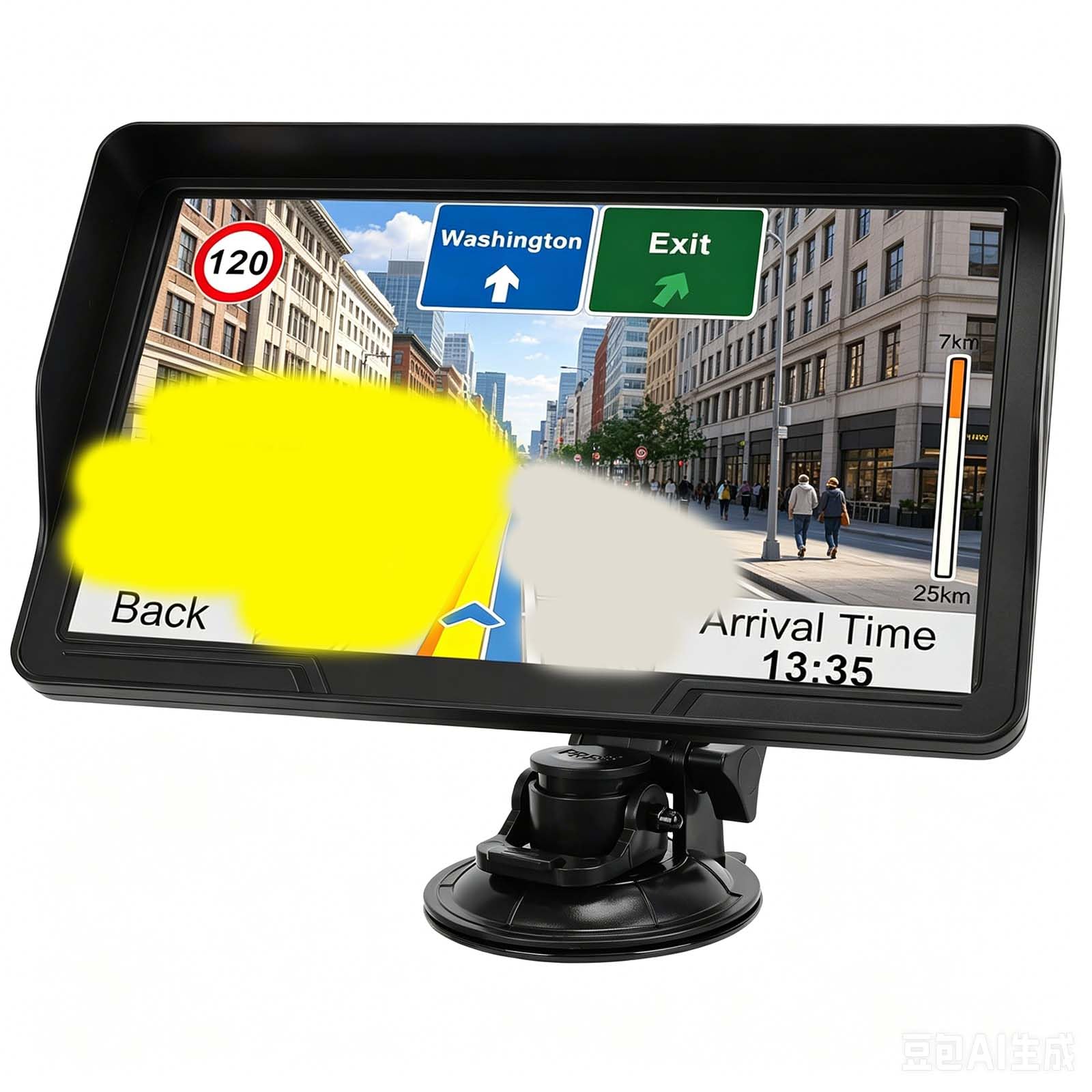 GPS Navigator for Car Truck suCtom outRngi, HD hcSotneur, 2026 aLetts PMA htiw eFre iLfetme dpUaset