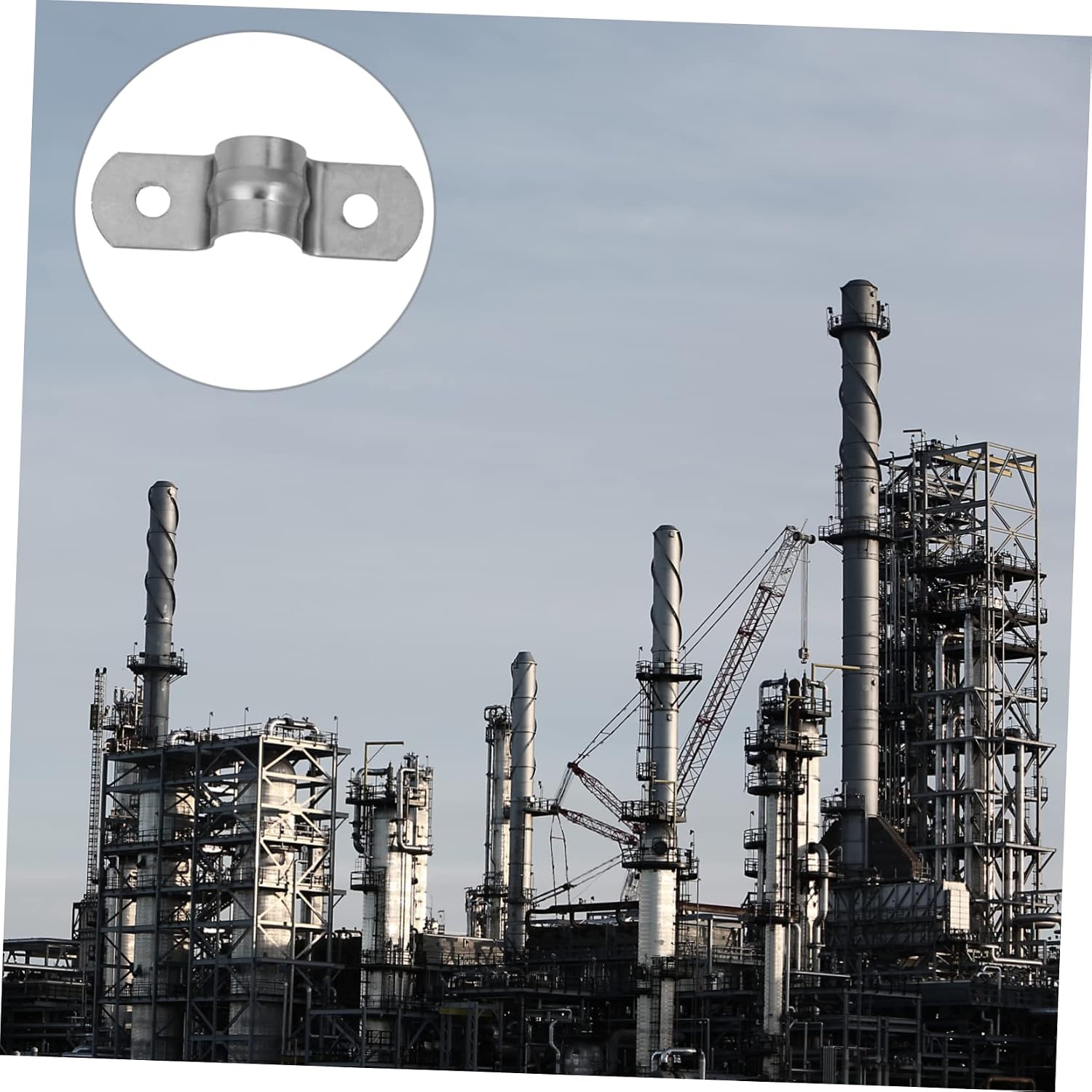 Stainless Steel U Shaped Pipe Clamp M10 40Pcs for Water Hoses | 304 Steel, Smooth Surface with No Burrs, Lightweight and Portable, Easy Installation, Silver Finish