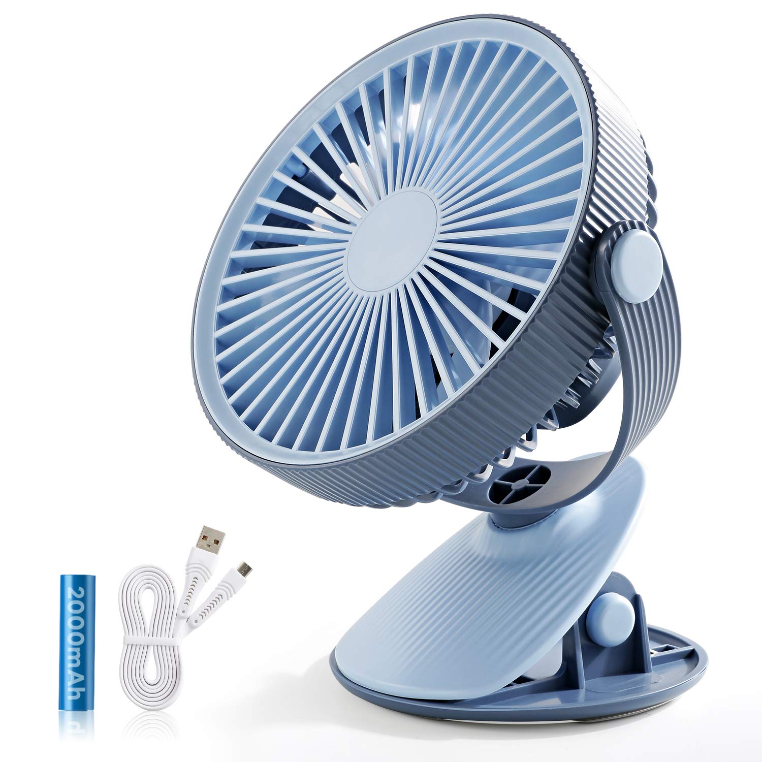 Buy SMARTDEVIL Table Fan Battery Operated Clip on Fan Desk Fan for