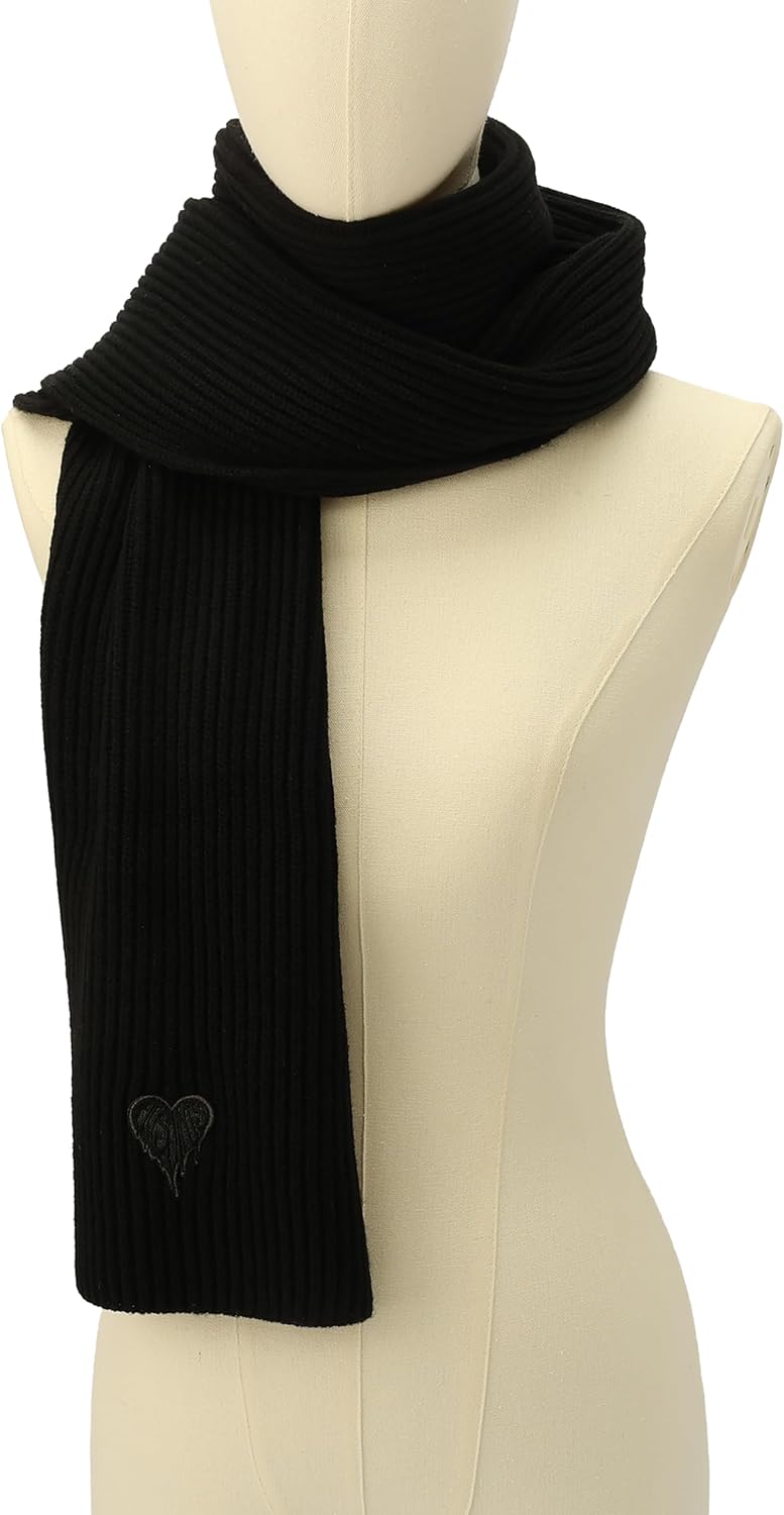 AllSaints womens Heart Logo Scarf - Image 3