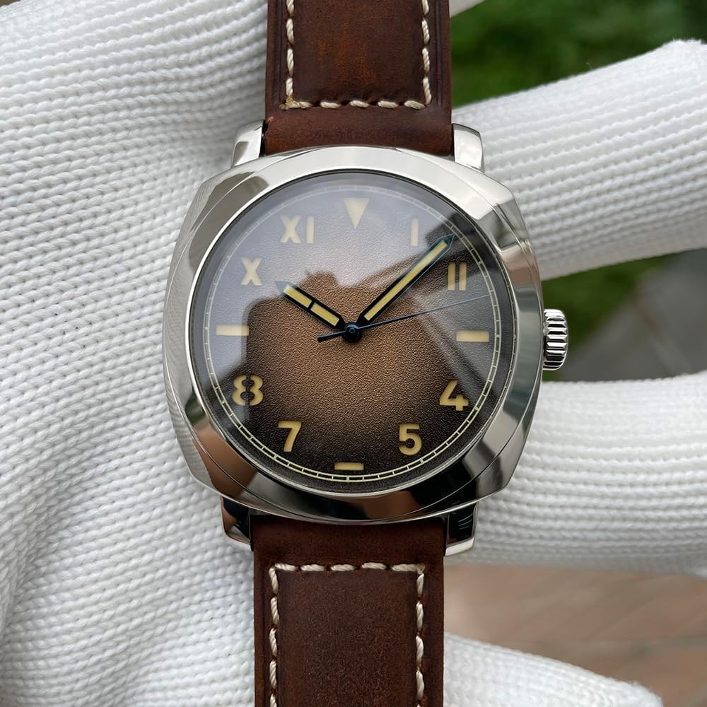 STEELFLIER NH35 Orologio da polso quadrato lucido da uomo con cristallo zaffiro quadrante California corona vite