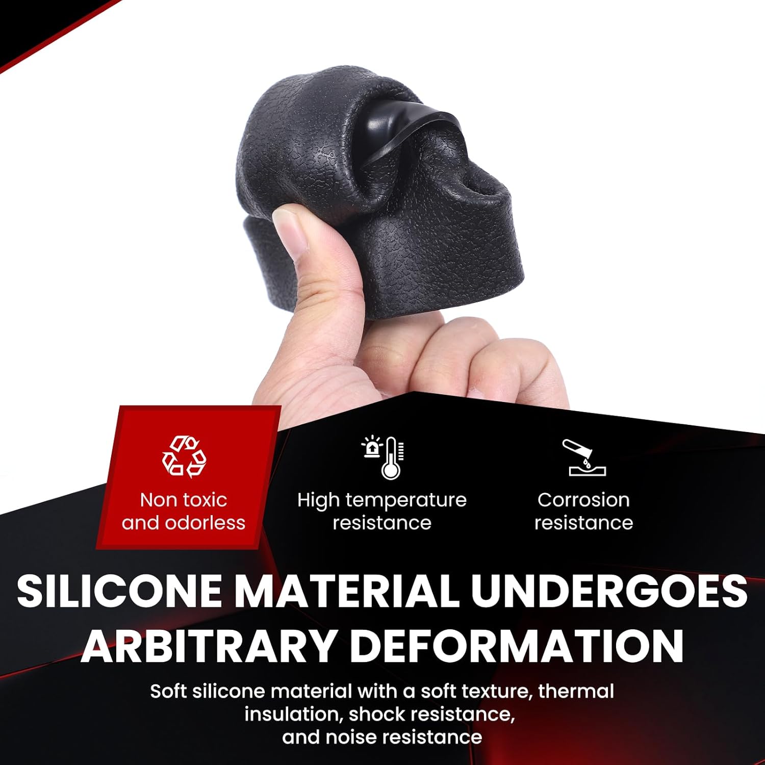 2PCS Bumper Towing Hitch Covers Compatible with Land Rover Defender 90 110 130 2020-2025 Rear Bumper Towing Hook Covers Trailer Hitch Rubber Sleeve Receiver Protector Cover (Black)