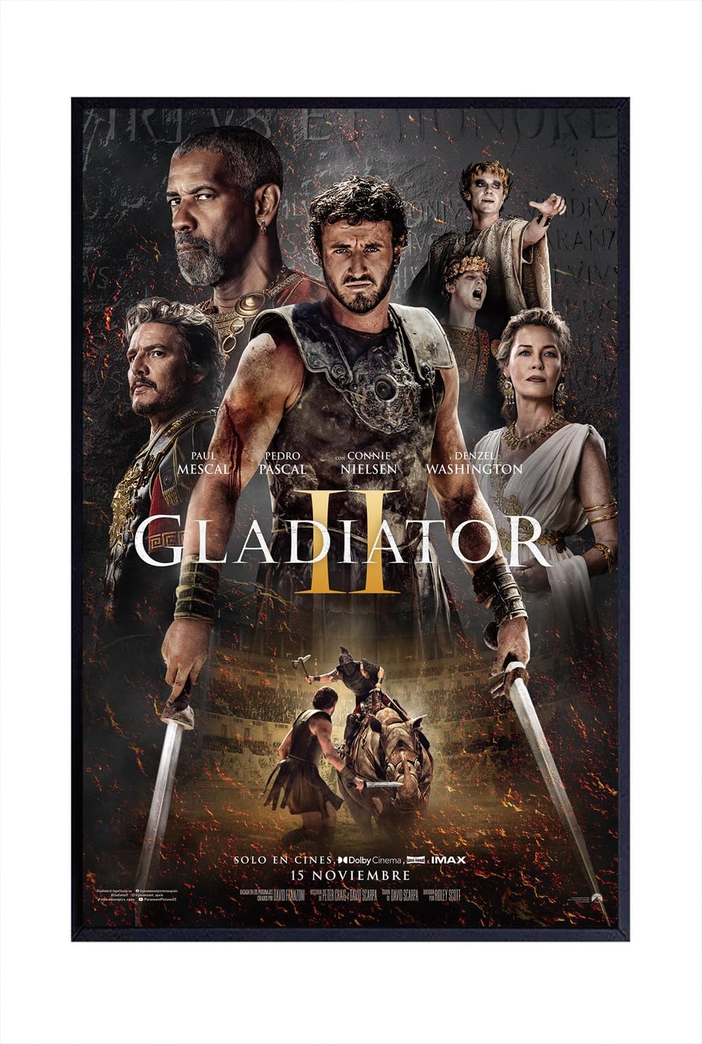 Jefuzh Gladiator II Movie Poster #1 - Matte Poster Frameless Gift 11 x 17 inch(28cm x 43cm),Noframe
