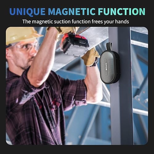 Miniatura 5 de SOWO Altavoz pequeño portátil inalámbrico, altavoz Bluetooth ultra magnético para carrito de golf, resistente al agua IP67, 24 horas de