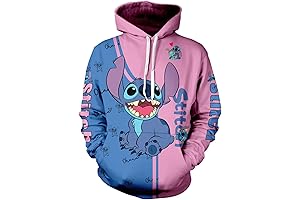 Divertida sudadera con capucha y estampado 3D para parejas