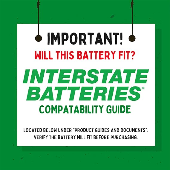 Interstate Batteries 12V 44Ah Battery (Insert Terminal) SLA AGM VRLA Rechargeable Replacement for UPS Backup Power, Fire & Security, Emergency Lighting (SLA1161)