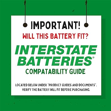 Interstate Batteries 12V 44Ah Battery (Insert Terminal) SLA AGM VRLA Rechargeable Replacement for UPS Backup Power, Fire & Security, Emergency Lighting (SLA1161)