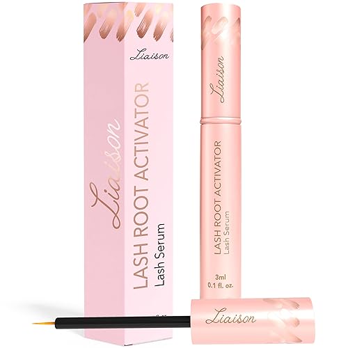 Suero para el crecimiento de pestañas (0.1 fl oz), suero de pestañas prémium para el grosor del crecimiento de pestañas, pestañas más fuertes y