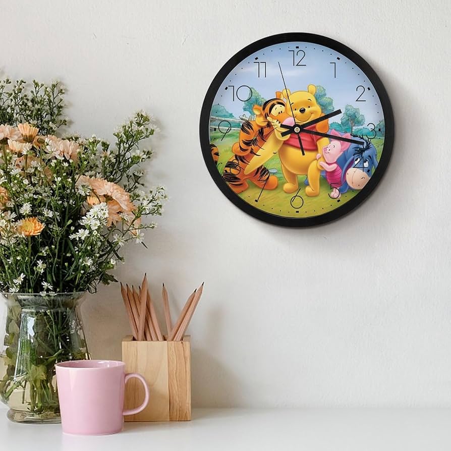 Amazon.co.jp: くまのプーさん (1) アニメ 壁掛け時計 かけ時計