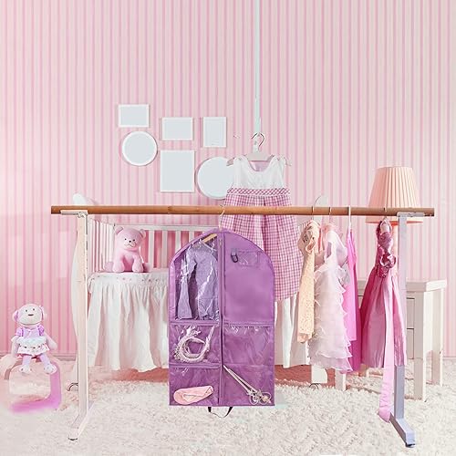 Miniatura 7 de Bolsa de ropa colgante impermeable, bolsas de ropa de 40 pulgadas para colgar ropa, bolsas de ropa para almacenamiento de viajes, bolsa de ropa de