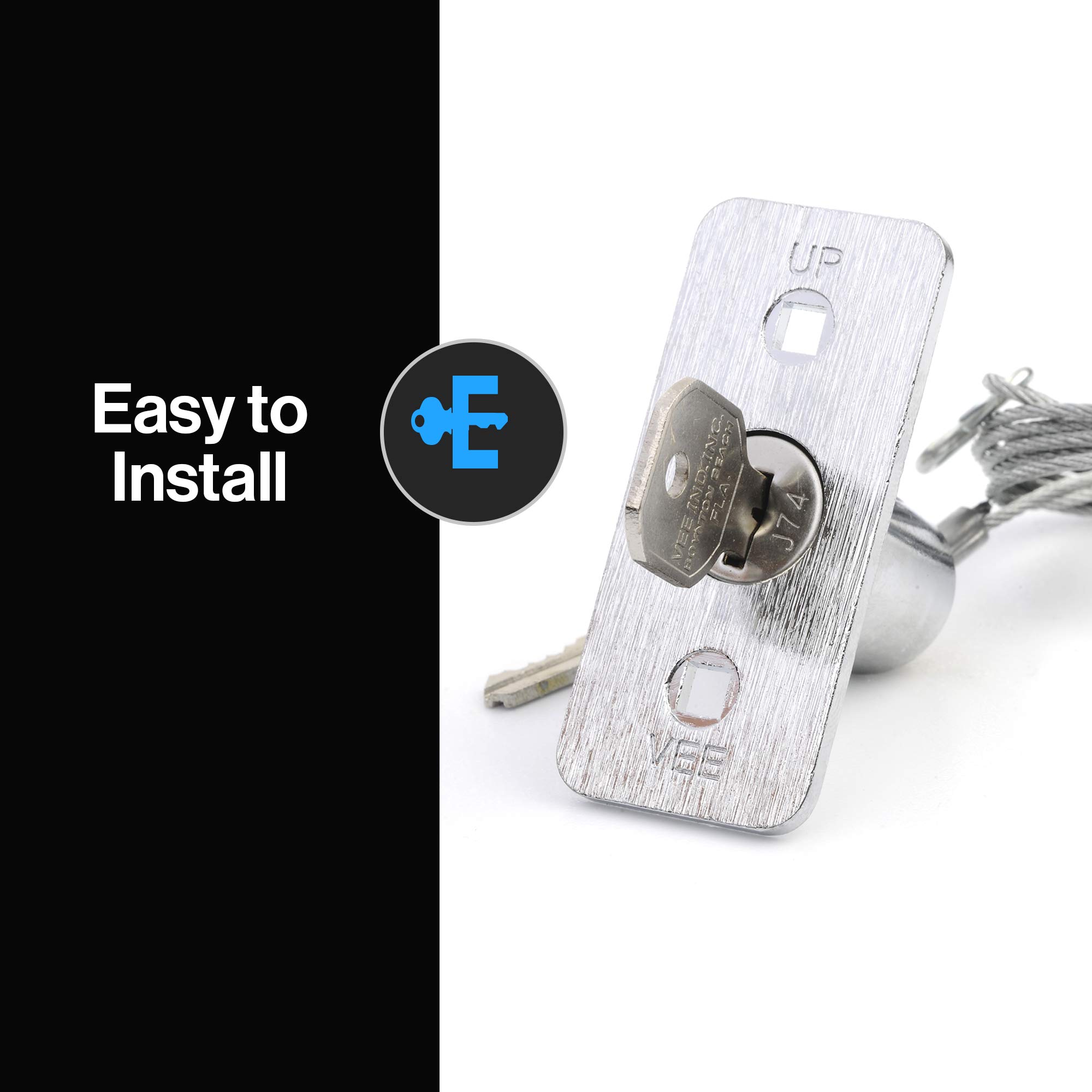 Genie GEN37374R Universal Garage Door Emergency Release Kit, One Size, Metallic - Image 3