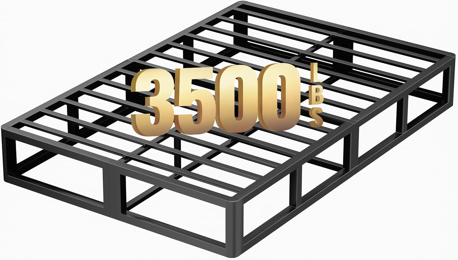 ROIL 10 Inch King Box Spring, Heavy Duty Metal Box Spring Mattress Foundation with Fabric Cover, 3500lbs Max Weight Capacity, Easy Assembly, Noise Free, Non-Slip King 10 Inch