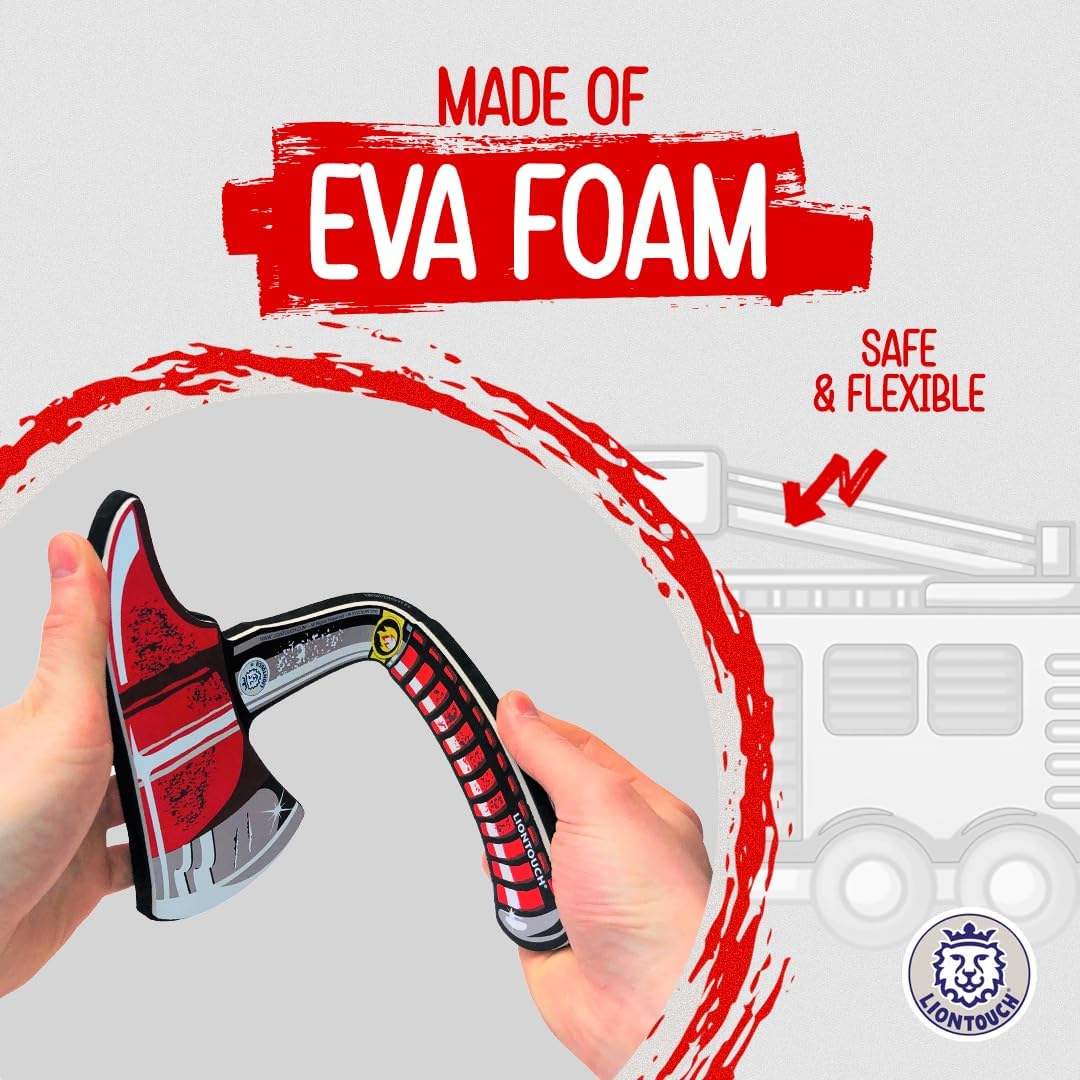 Firefighter Foam Hatchet for Boys & Girls Age 3-8 Years | Fireman Role Play Accessory In Durable Foam | Made For Rescue Missions, Costume Play & Adventures